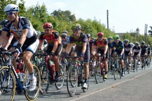 Tour of Britain in St Asaph, Cyclists Shoot Through the Town