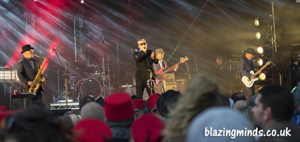 Madness at Rhyl Events Arena Review - Suggs on Stage - Photograph by Karen Woodham