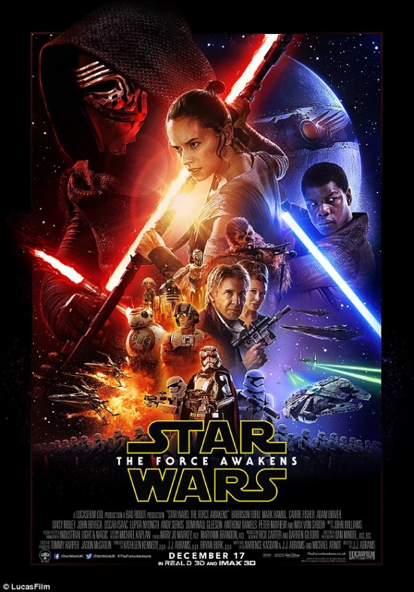 Star Wars The Force Awakens Poster Official - © 2015 ™ Lucasfilm Ltd.