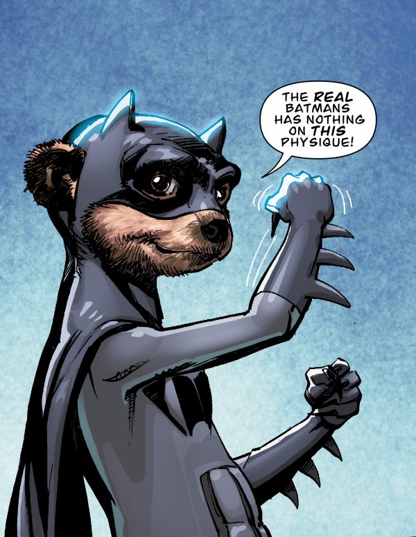 DC Comic book legend Neal Adams illustrates well known meerkats in first brand partnership of its type in UK.