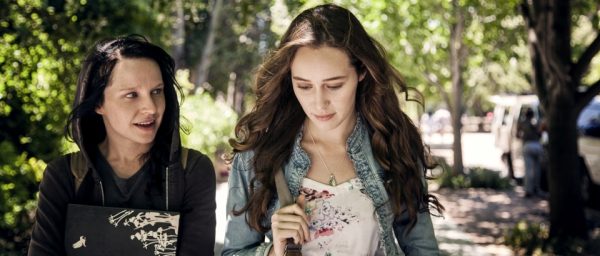 Scene 10; EXT, Campus, Laura (Alycia Debnam - Carey) is walking with Marina (Liesl Ahlers). She invites her to FB.