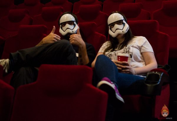 Stormtroopers taking a night off to join in the fun at Cineworld Broughton. 