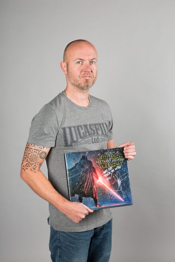 Neil Ellis with Star Wars autograph book