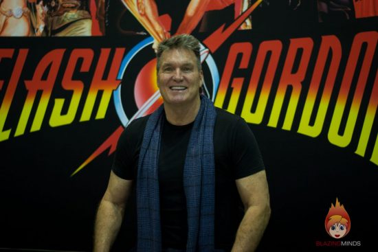 Sam Jones (Flash Gordon) at Wales Comic Con 2017 (photo Karen Woodham/Blazing Minds)