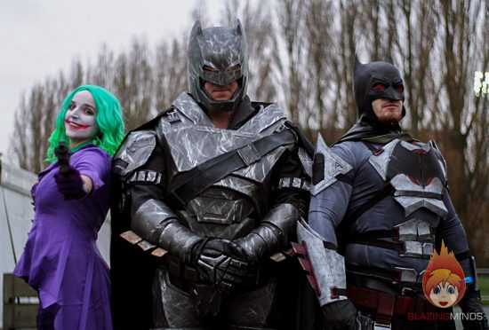 Joker and Two Batmans! Wales Comic Con 2017