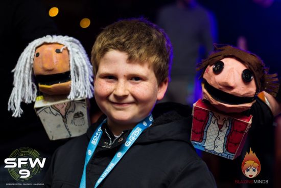 The Doc and Marty from Pop Up Puppet Cinema meets the fans at Sci-Fi Weekender SFW9