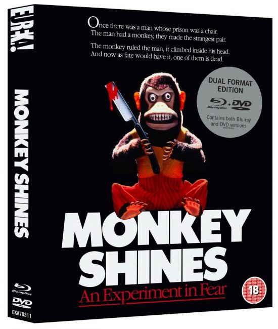 Monkey Shines Release on Blu-ray Case