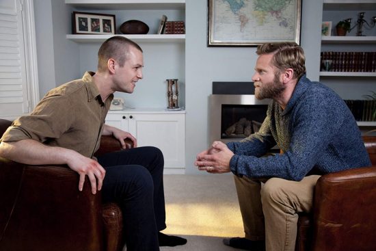 Adam Astill and Sandy Batchelor in Rupert, Rupert & Rupert (2019)