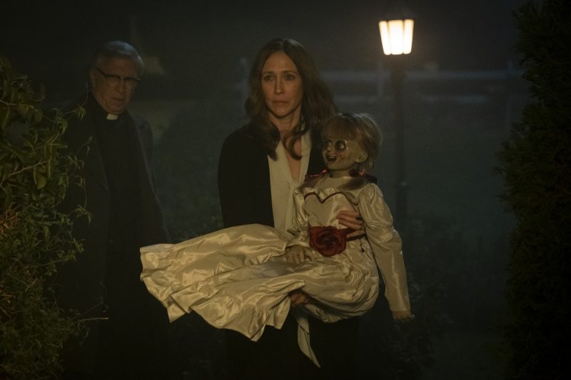 Annabelle and Vera Farmiga in Annabelle Comes Home