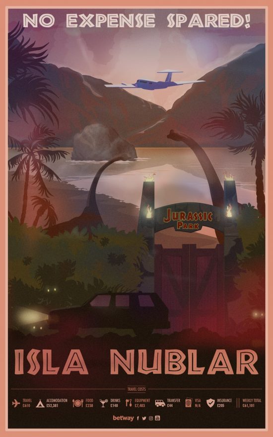 Silver screen Statycations - Isla Nubar - Jurassic World