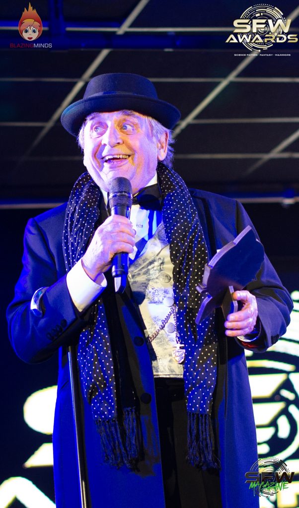 Sylvester McCoy at the SFW Awards © Blazing Minds/Karen Woodham