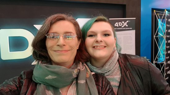 Karen and Alica atteding the Cineworld 4DX Gala Evening in Broughton