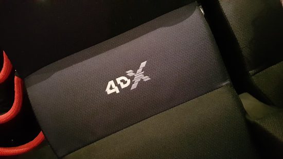Cineworld 4DX in Broughton seat
