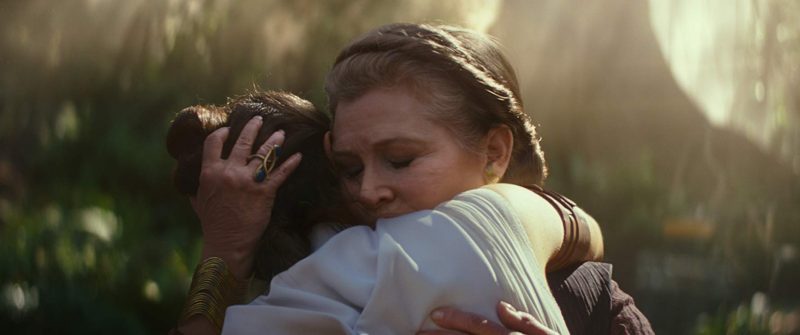 Star Wars The Rise of Skywalker - Carrie Fisher and Daisy Ridley