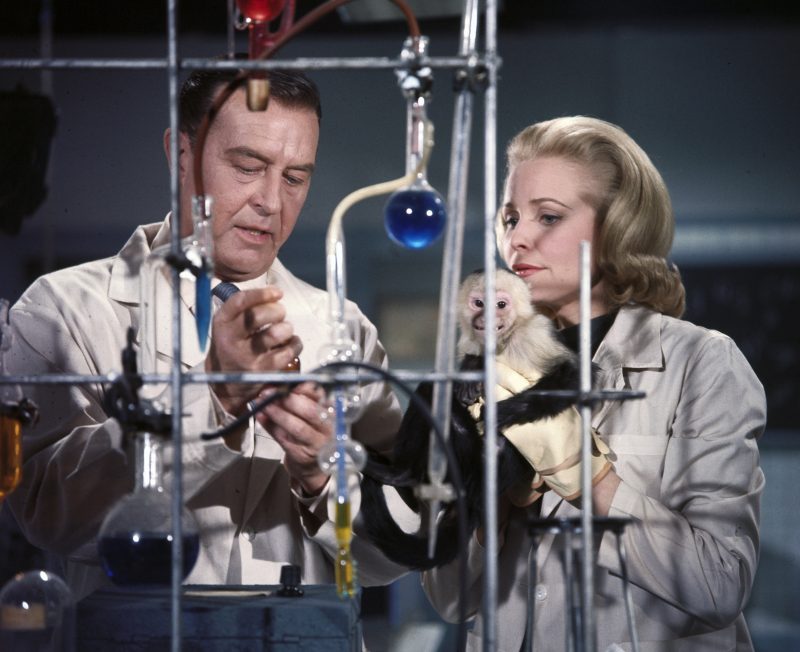 Man with the X-Ray Eyes - In Lab with monkey