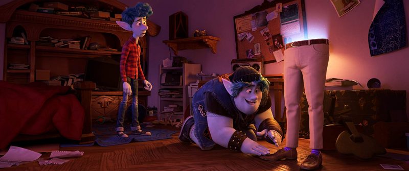Chris Pratt and Tom Holland in Onward (2020)