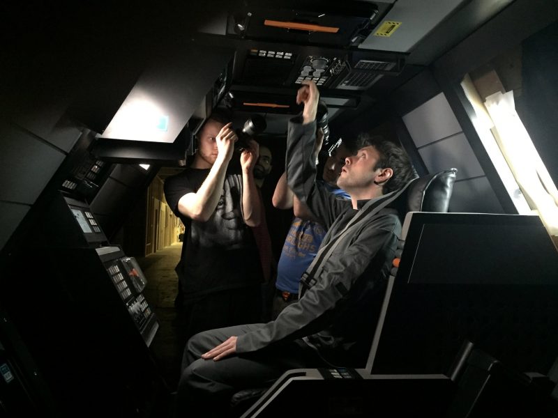 bts06 - Director of photography Gwyn Hemmings and camera operator Oliver Woodhall capturing some cutaways with Actor Garry Graham-Smith