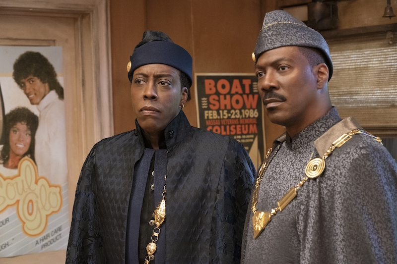 Arsenio Hall and Eddie Murphy star in COMING 2 AMERICA  Photo Courtesy of Amazon Studios