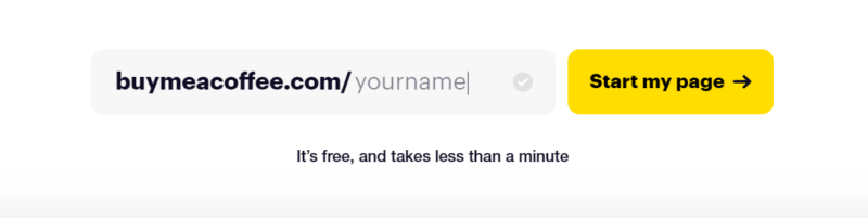 Buy Me A Coffee Signup Image