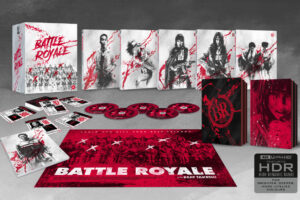 Get Ready for Battle Royale in all its UHD Gory Glory Cult Classic Shocks!