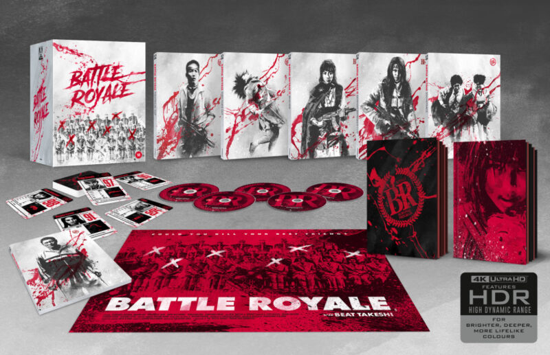 Brand new UHD restoration of classic cult shocker BATTLE ROYALE out 26th April from Arrow Video