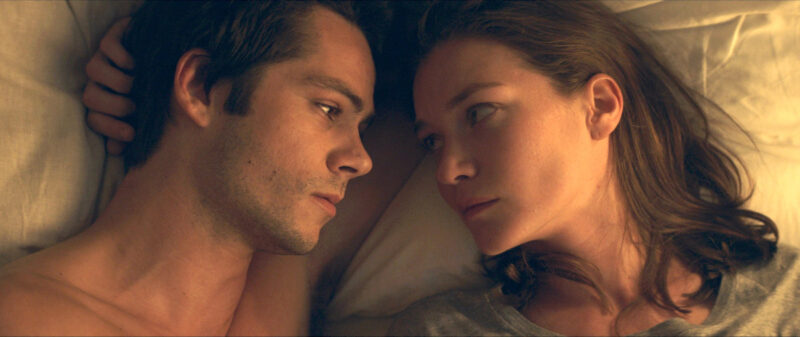 Dylan O'Brien and Hannah Gross in FLASHBACK (Vertigo Releasing)