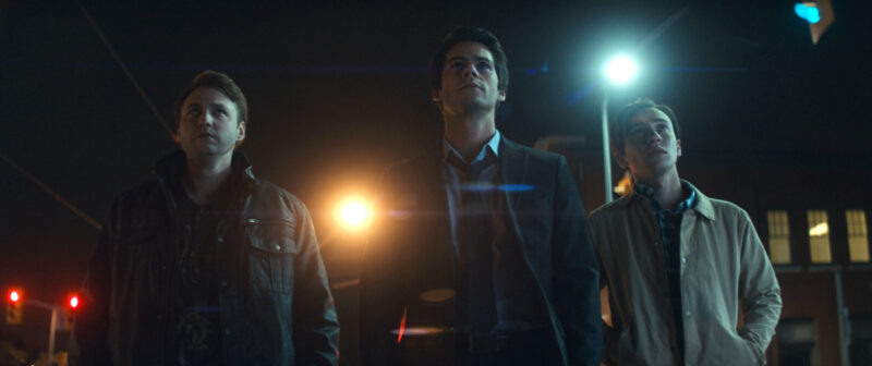 Emory Cohen, Dylan O'Brien and Keir Gilchrist in FLASHBACK (Vertigo Releasing)