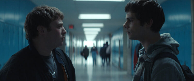Emory Cohen and Dylan O'Brien in FLASHBACK (Vertigo Releasing)