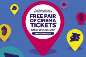The National Lottery Cinema Weekend is Almost Here and a chance for a Free Pair Cinema Tickets