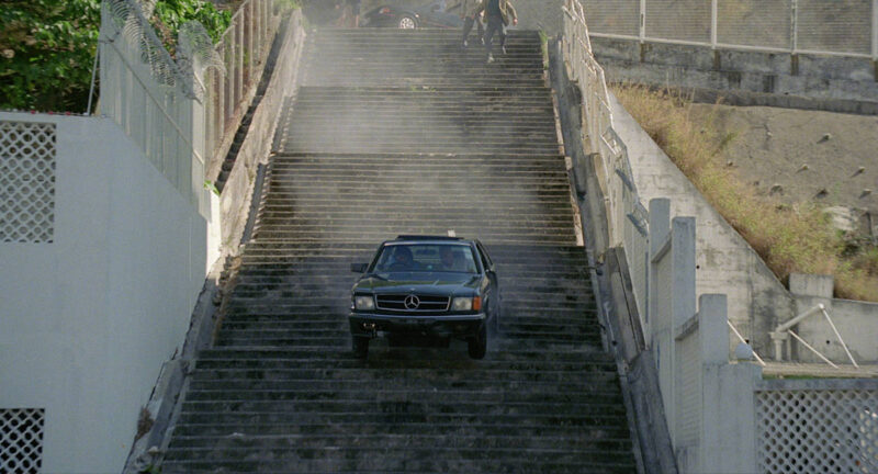 Car on Steps