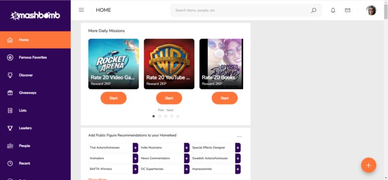 Smashbomb Main Page