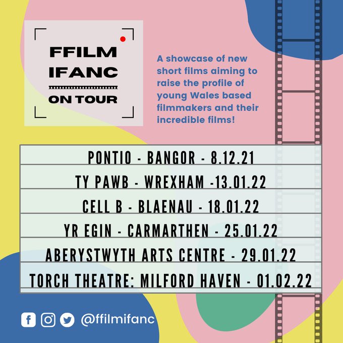Ffilm Ifanc Tour Schedule