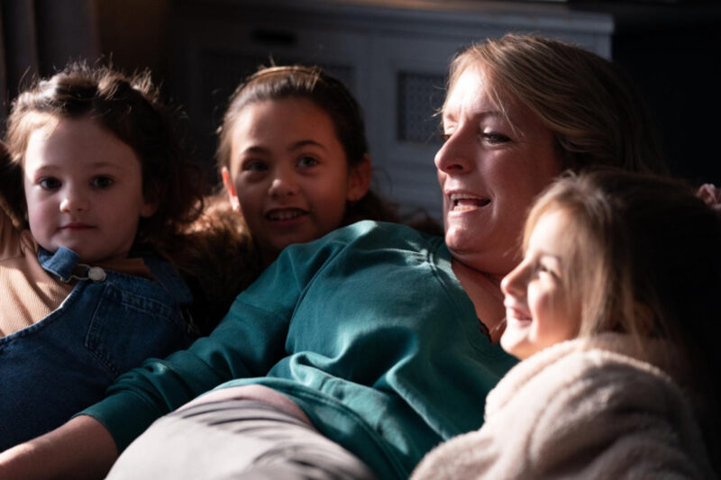 ali and ava - ava with kids
