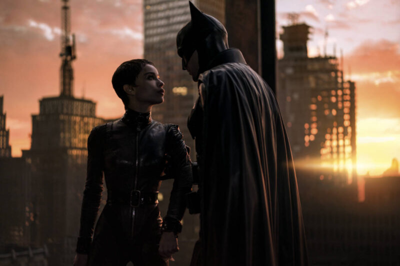 The Batman - Zoe Kravitz and Robert Pattinson