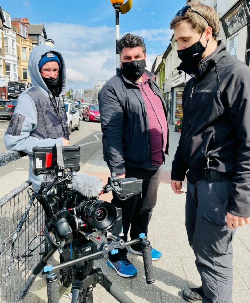 Darren Kent behind the scenes