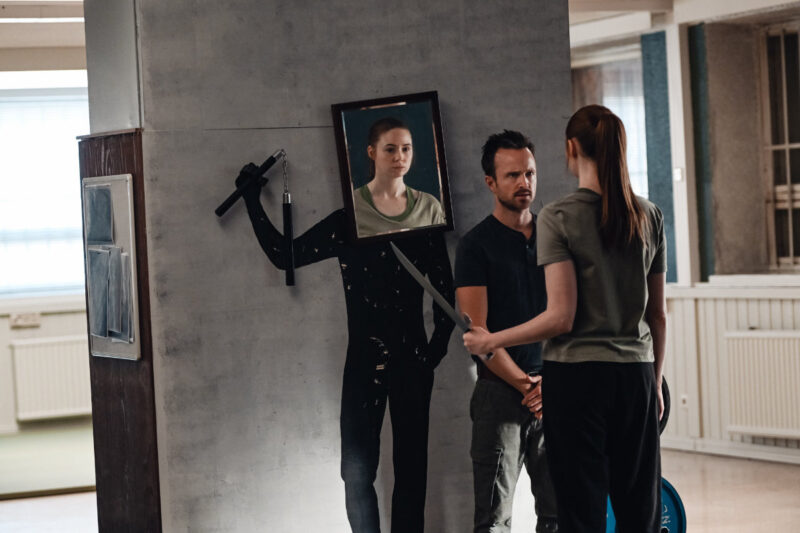 Dual (2022) Aaron Paul and Karen Gillan