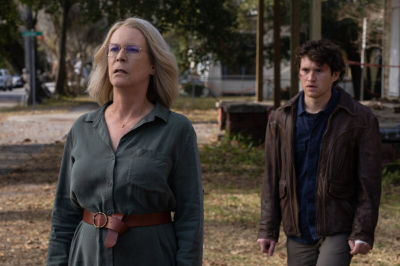 Halloween Ends review - Jamie Lee Curtis and Rohan Campbell