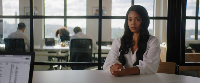 Kyla Frye in a still of The Pay Day