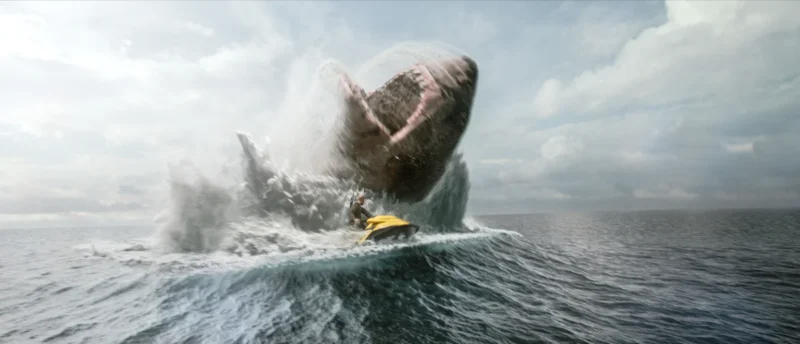 The Meg 2 The Trench Review - Meg vs Statham on JetSki