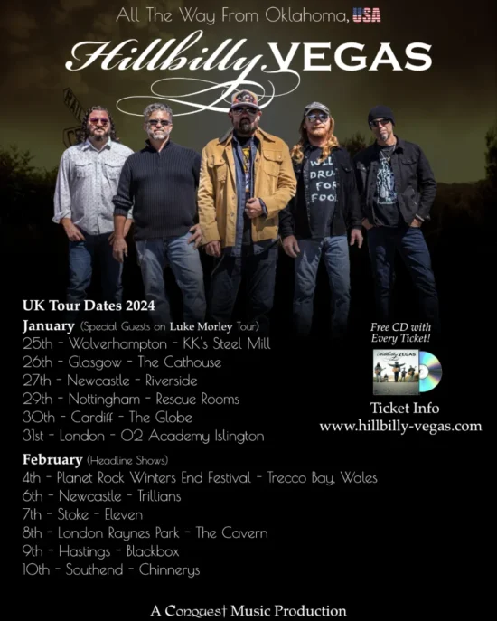 Hillbilly Vegas UK Tour Poster