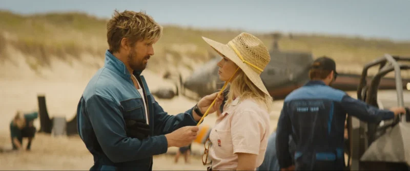 L to R: Ryan Gosling is Colt Seavers and Emily Blunt is Judy Moreno in THE FALL GUY