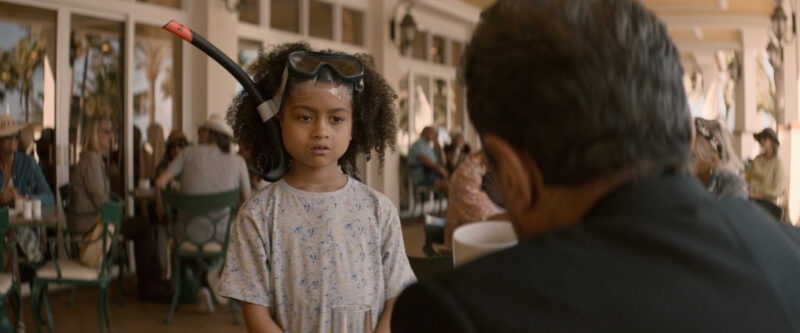 Oscar Coleman (MAX) and Ian McShane (WILSON) on the set of AMERICAN STAR.