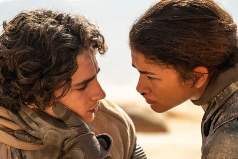Timothee Chalamet and Zendaya in Dune Part Two