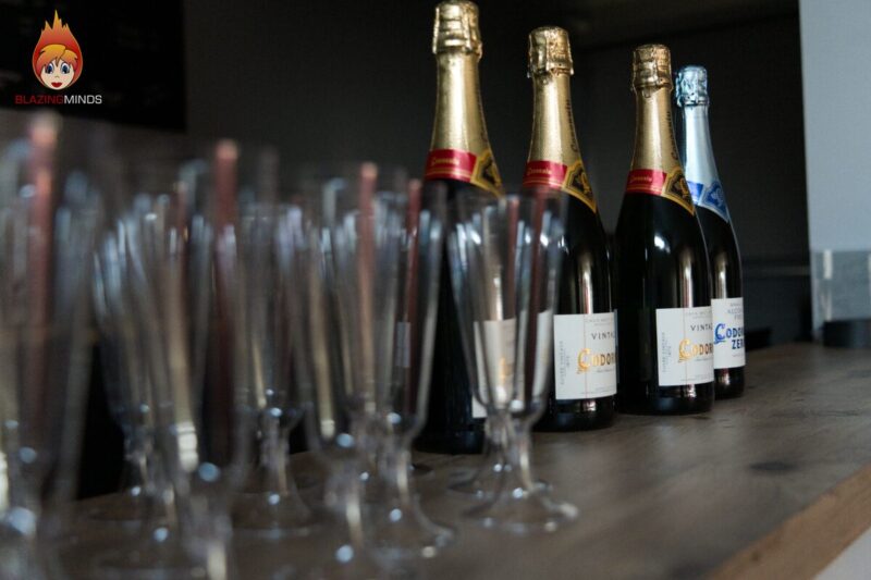 Champagne at the Rhyller Thriller Oscar Party
