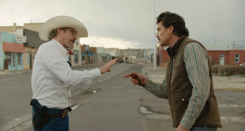Eddington First Look - (l-r) Joaquin Phoenix & Pedro Pascal