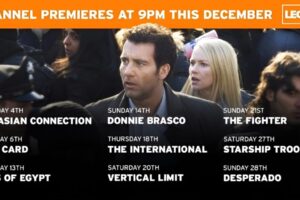 LEGEND Brings Us Nine Channel Premieres This December