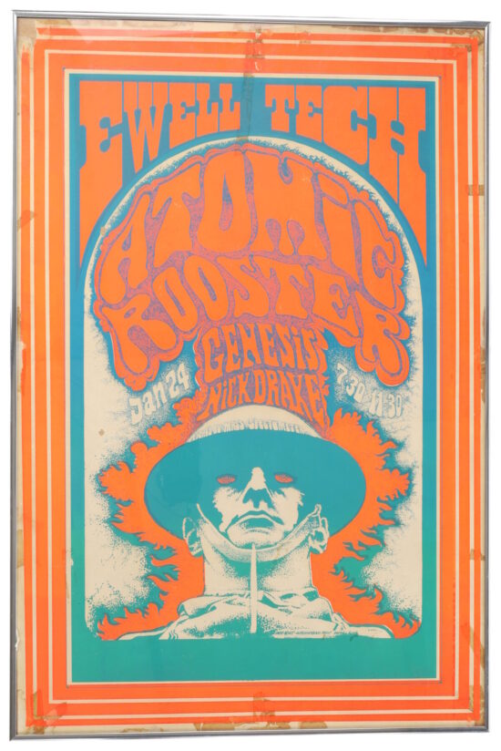 Atomic Rooster Genesis & Nick Drake Ewell Tech poster