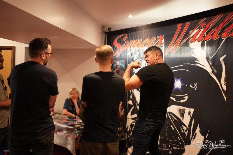 Spencer Wilding chats with fans at Rhyller Thriller 4